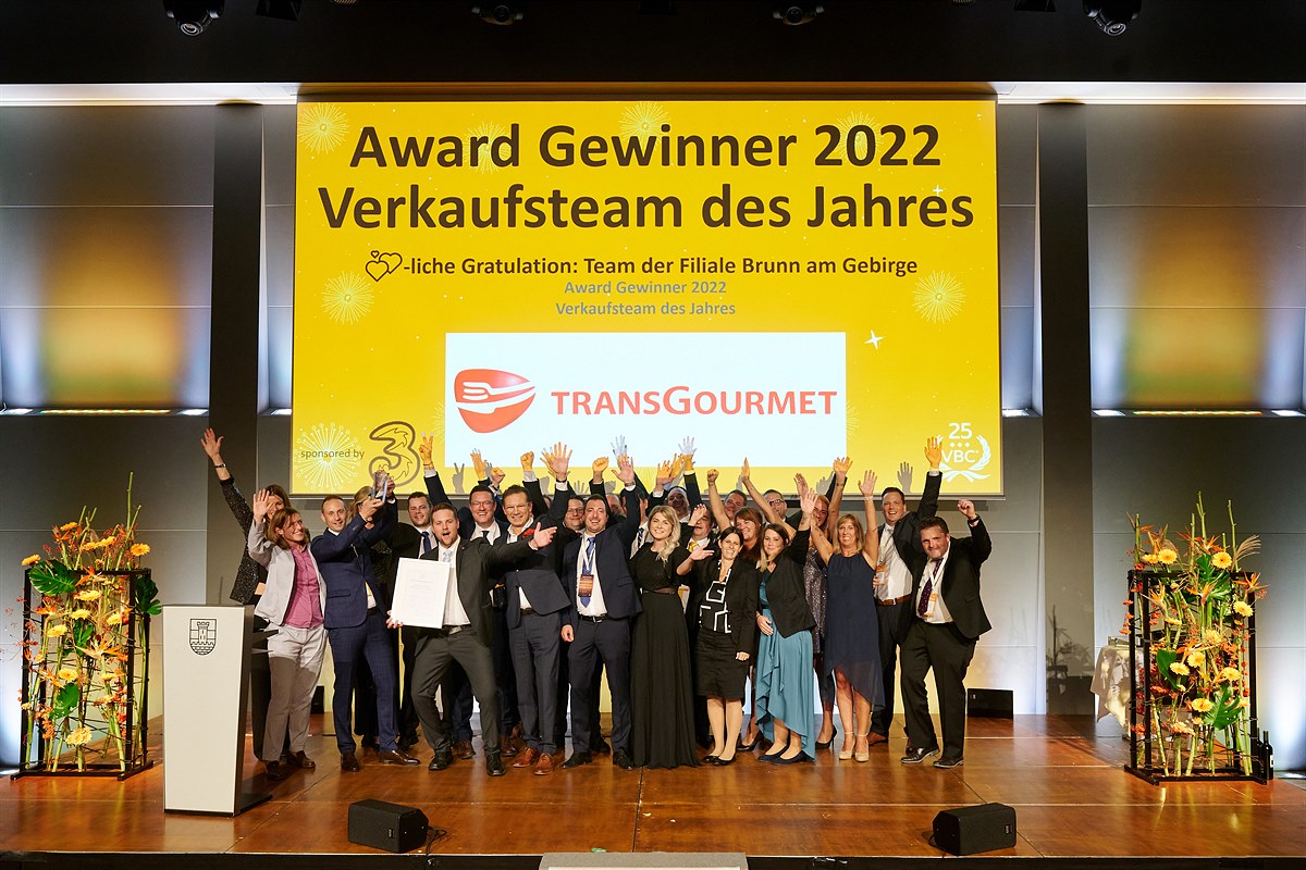 Verkaufsteam des Jahres 2022: Team der Transgourmet Filiale Brunn am Gebirge