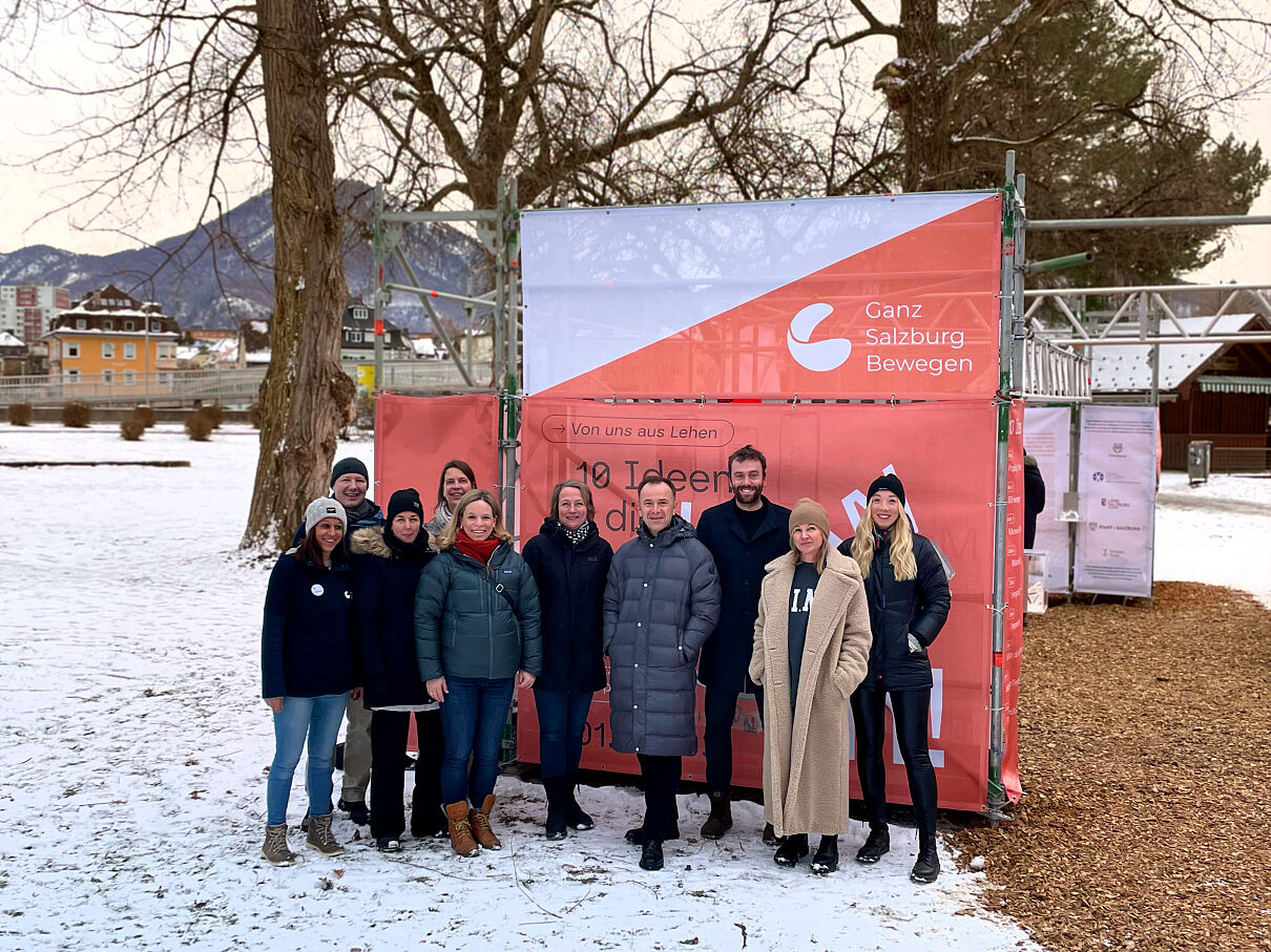 Ganz Salzburg Bewegen: Ausstellungseröffnung im Lehener Park in Salzburg am 17.01.2024