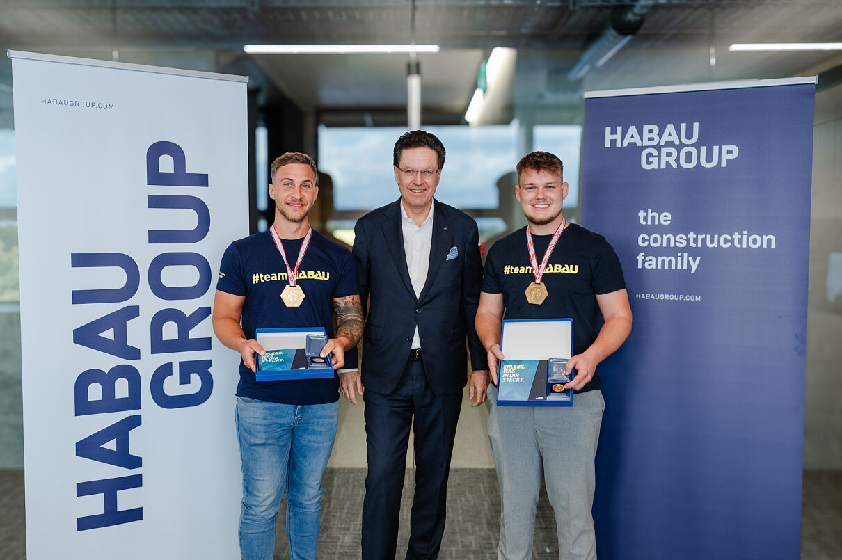 HABAU GROUP CEO gratuliert Nachwuchskräften zu Gold bei EuroSkills