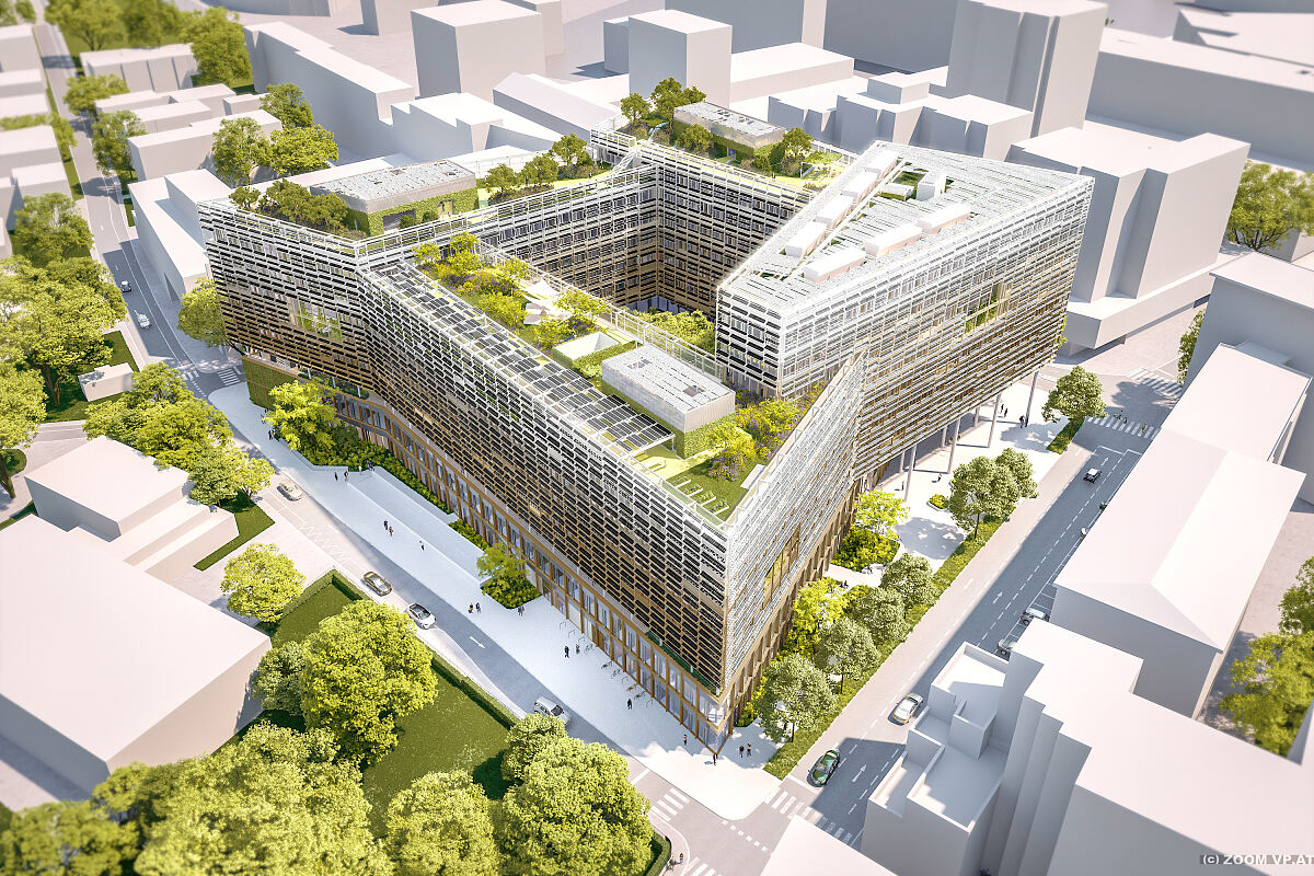 Visualisierung Landes-Dienstleistungszentrum Salzburg